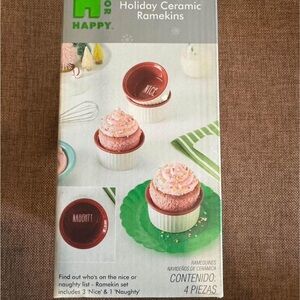 ceramic holiday ramekins, set of 4